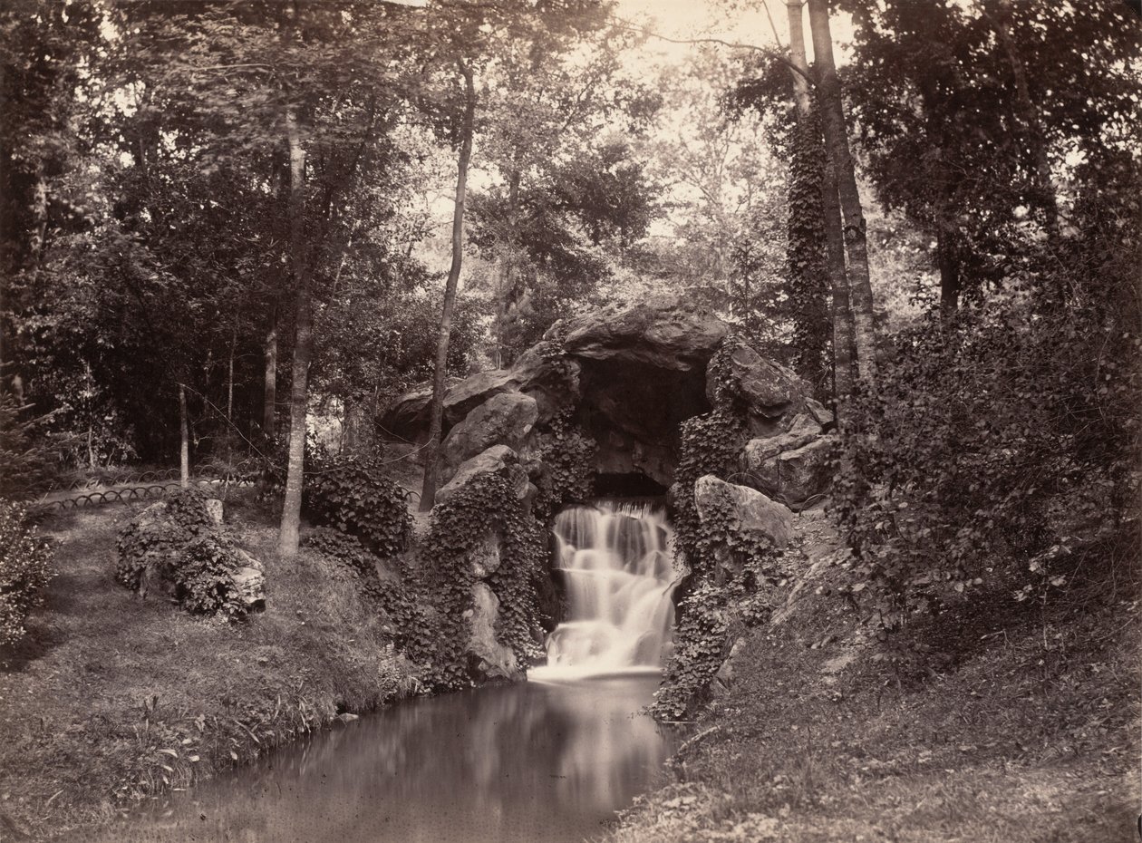 Gruta en el Bois de Boulogne, 1858-1860 de Charles Marville