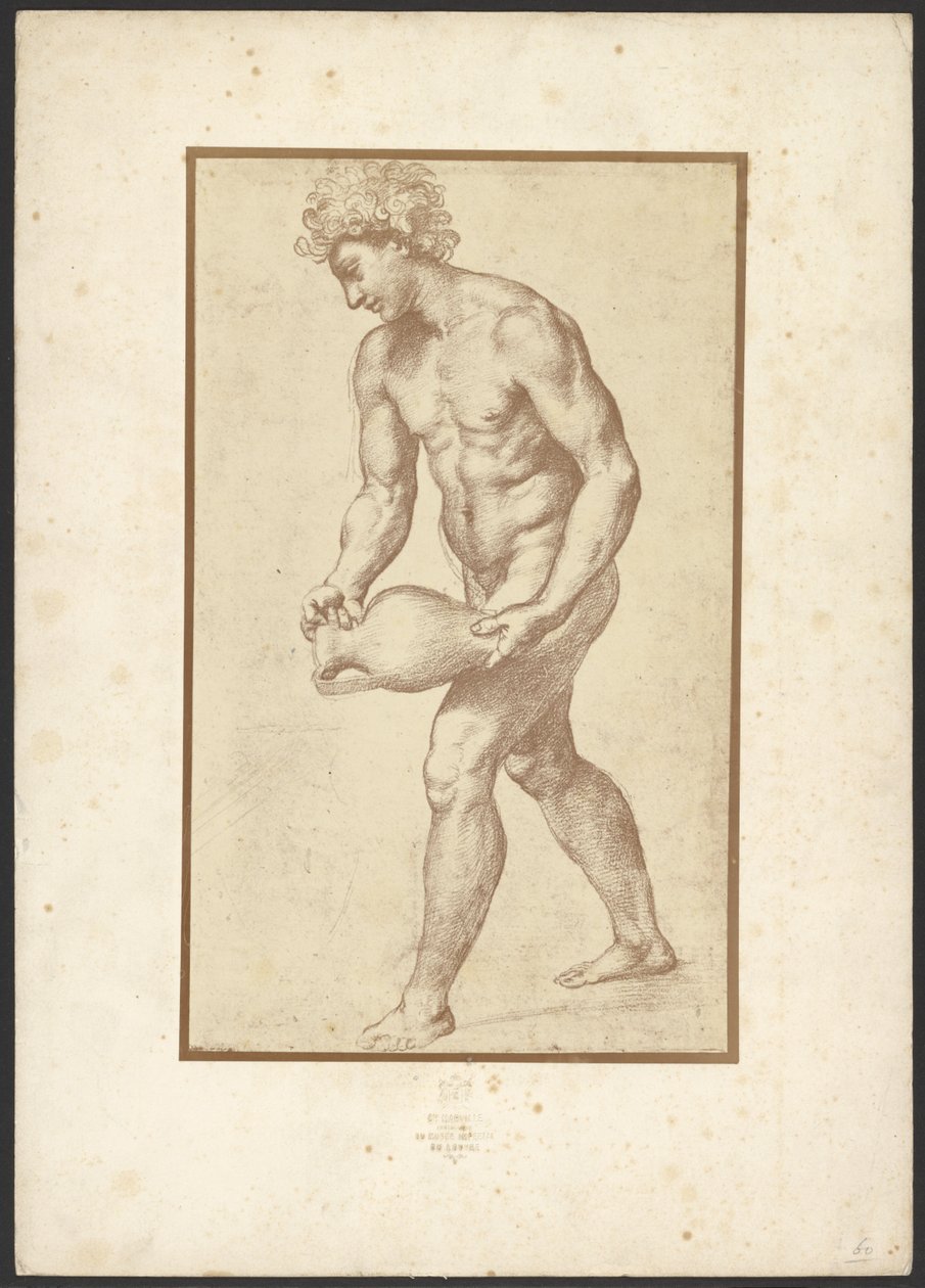 [Hombre con jarrón de Raphaël] de Charles Marville