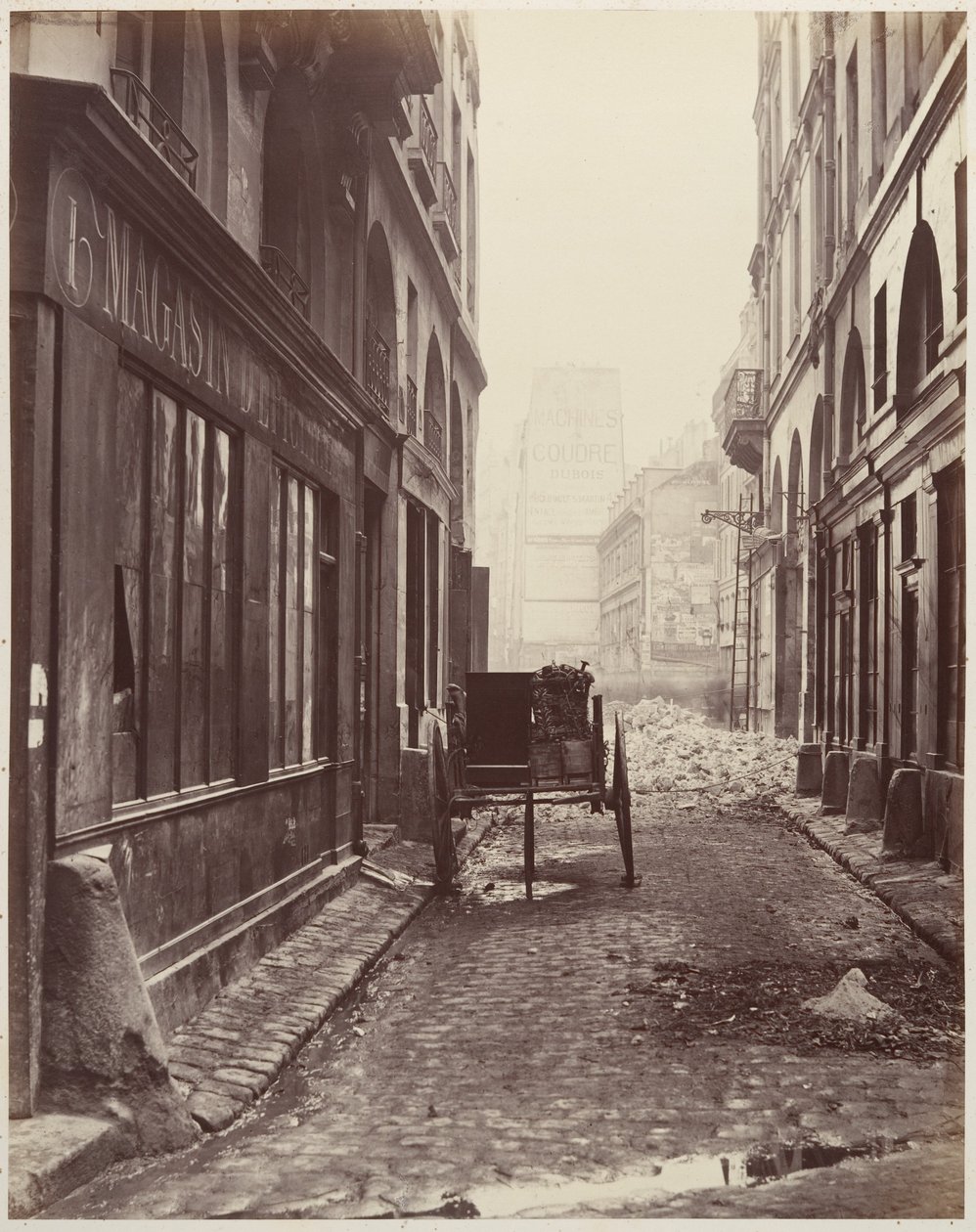 Rue Estienne, desde la Rue Boucher de Charles Marville