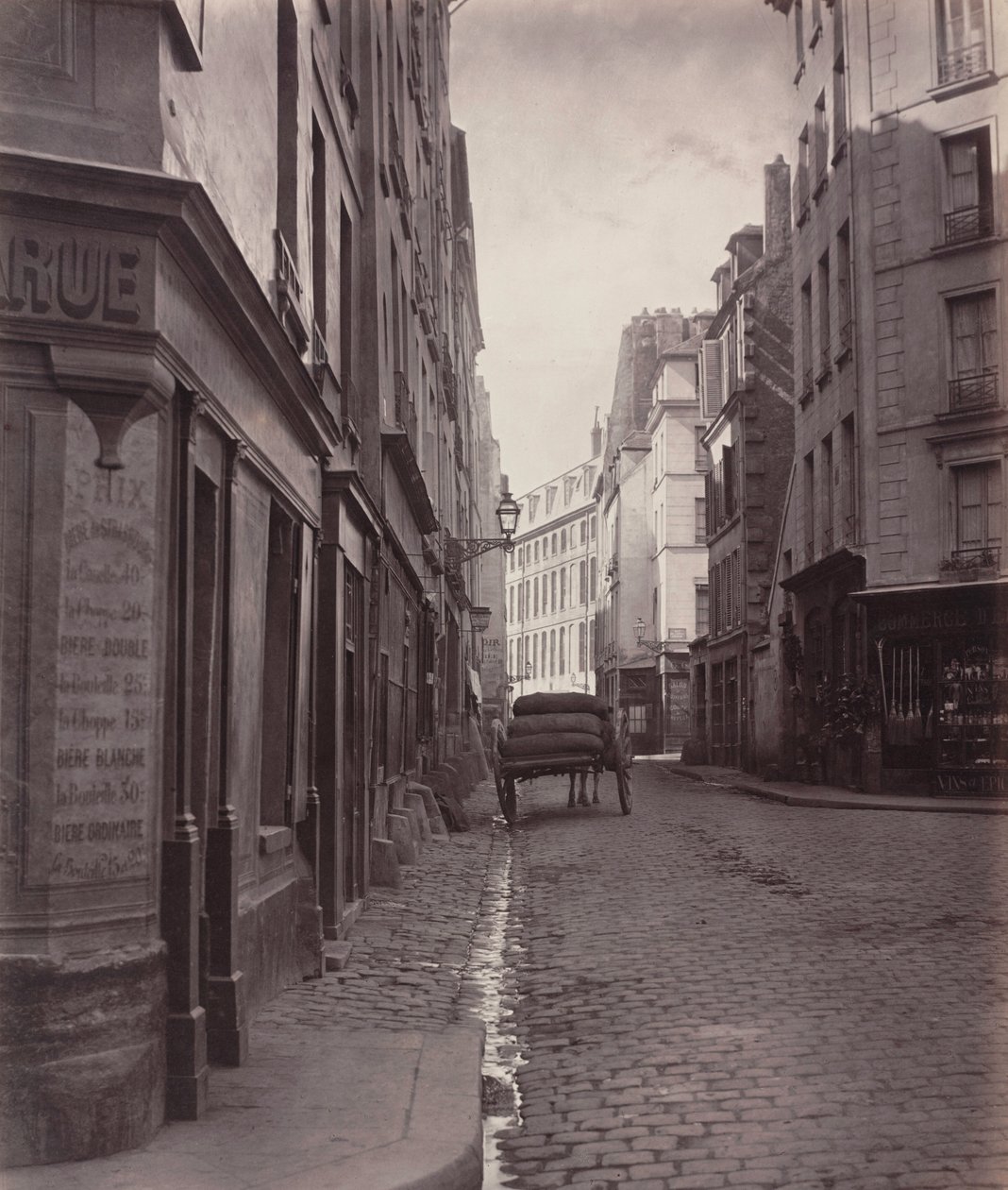 Calle de la Bûcherie, desde el callejón sin salida de Saint-Ambroise (quinto distrito) de Charles Marville