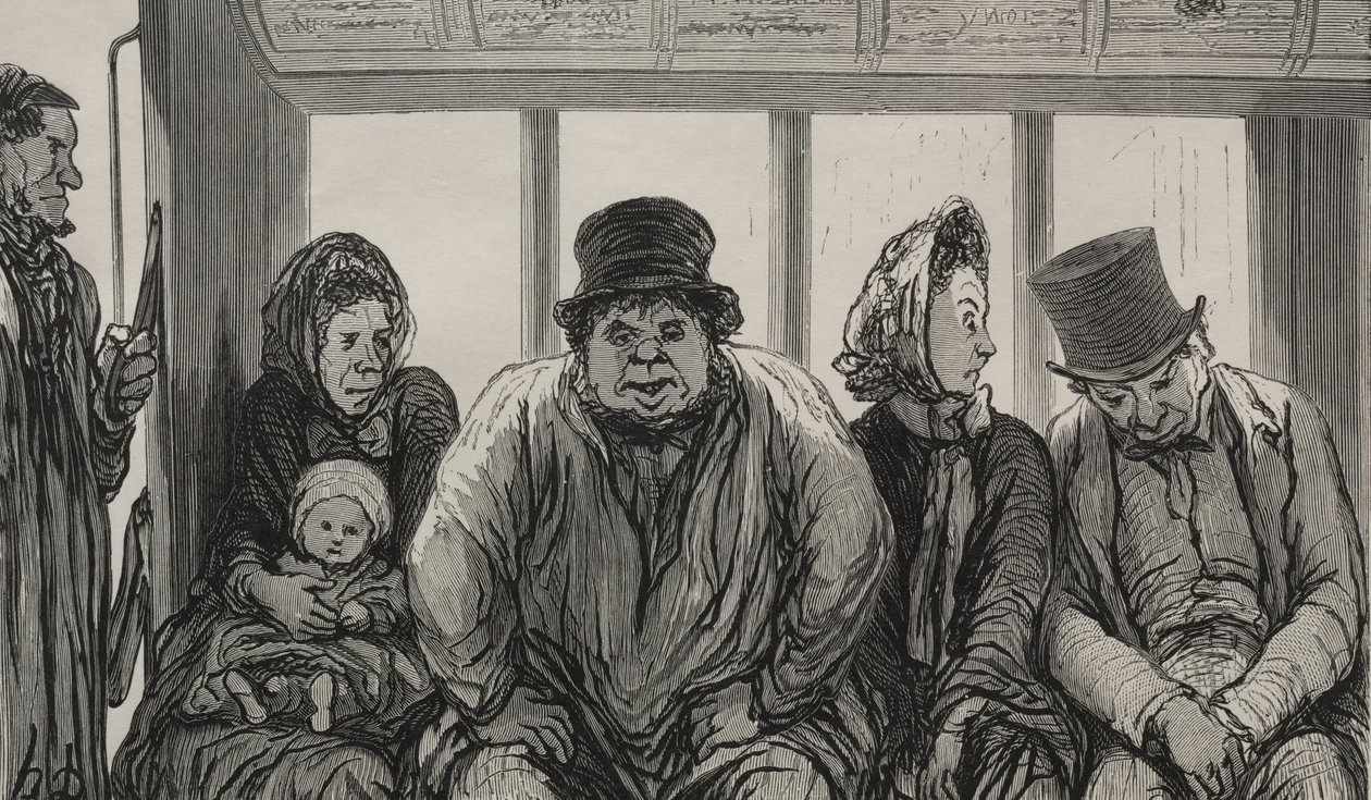 El ómnibus: Interior del ómnibus de Charles Maurand