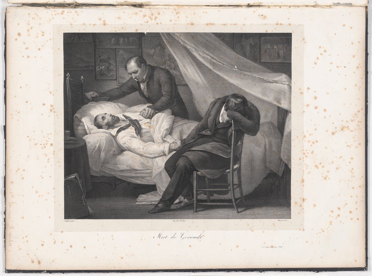 Muerte de Gericault de Charles Maurin