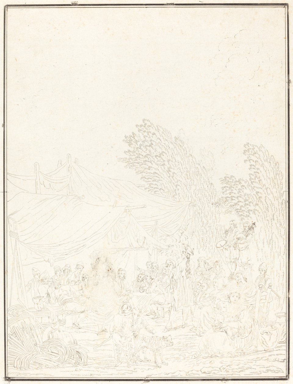 Boda de aldea, 1785 de Charles Melchior Descourtis