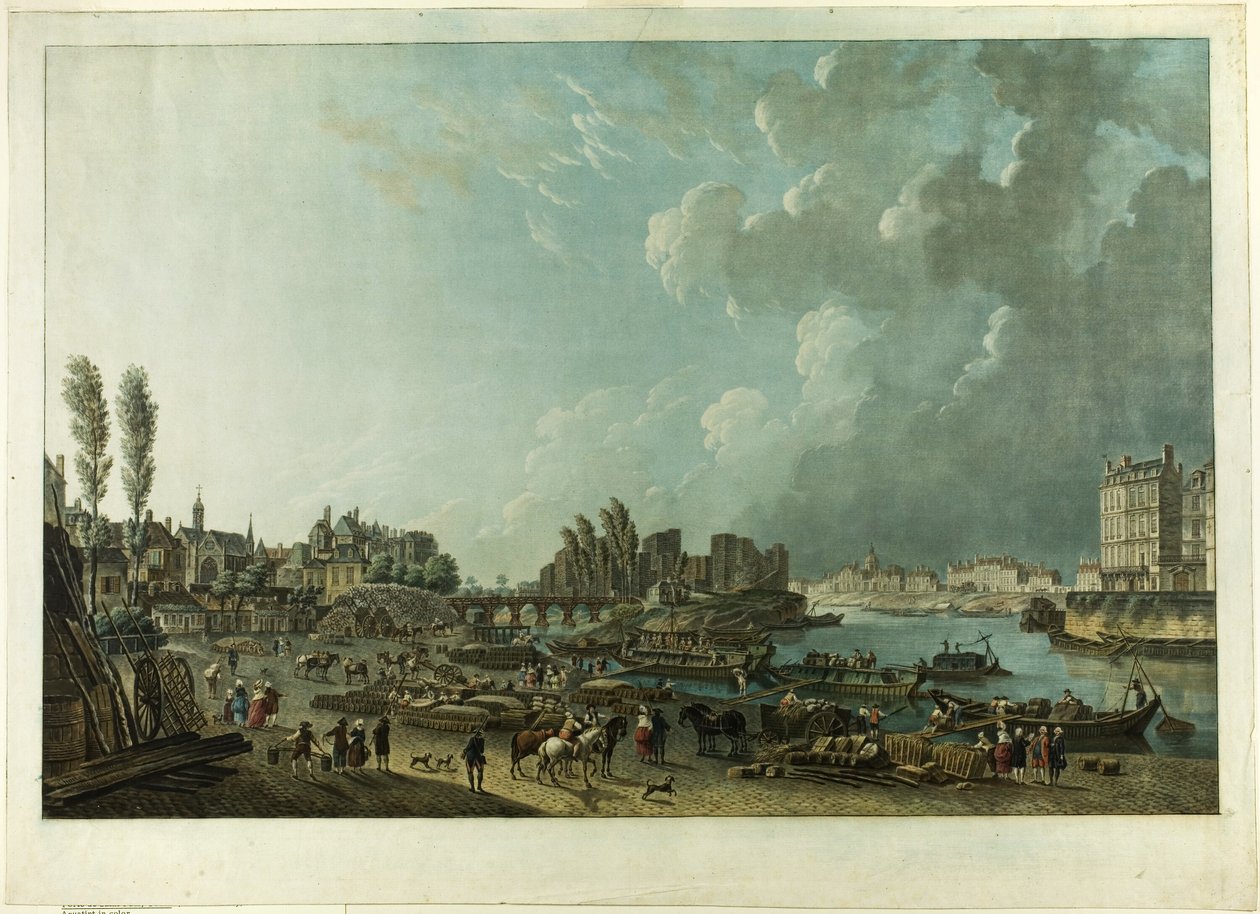 Puerto de St. Paul, París de Charles Melchior Descourtis