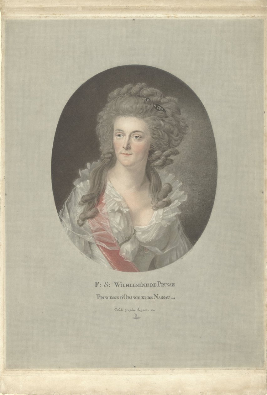 Retrato de Guillermina de Prusia, princesa de Orange-Nassau
F: S: Wilhelmine de Prusse Princesse d