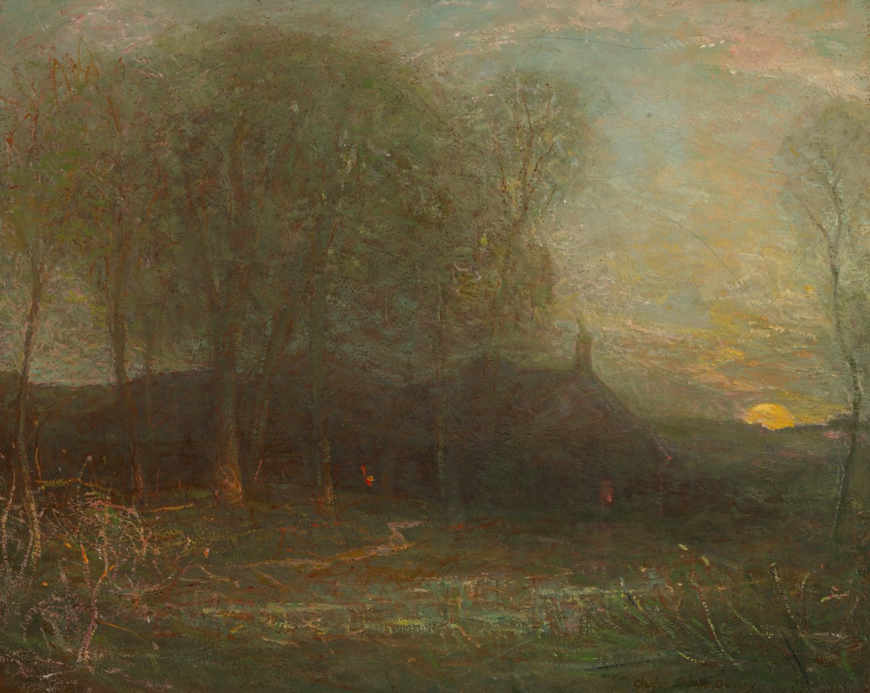 La luna de la cosecha, ca. 1908 de Charles Melville Dewey