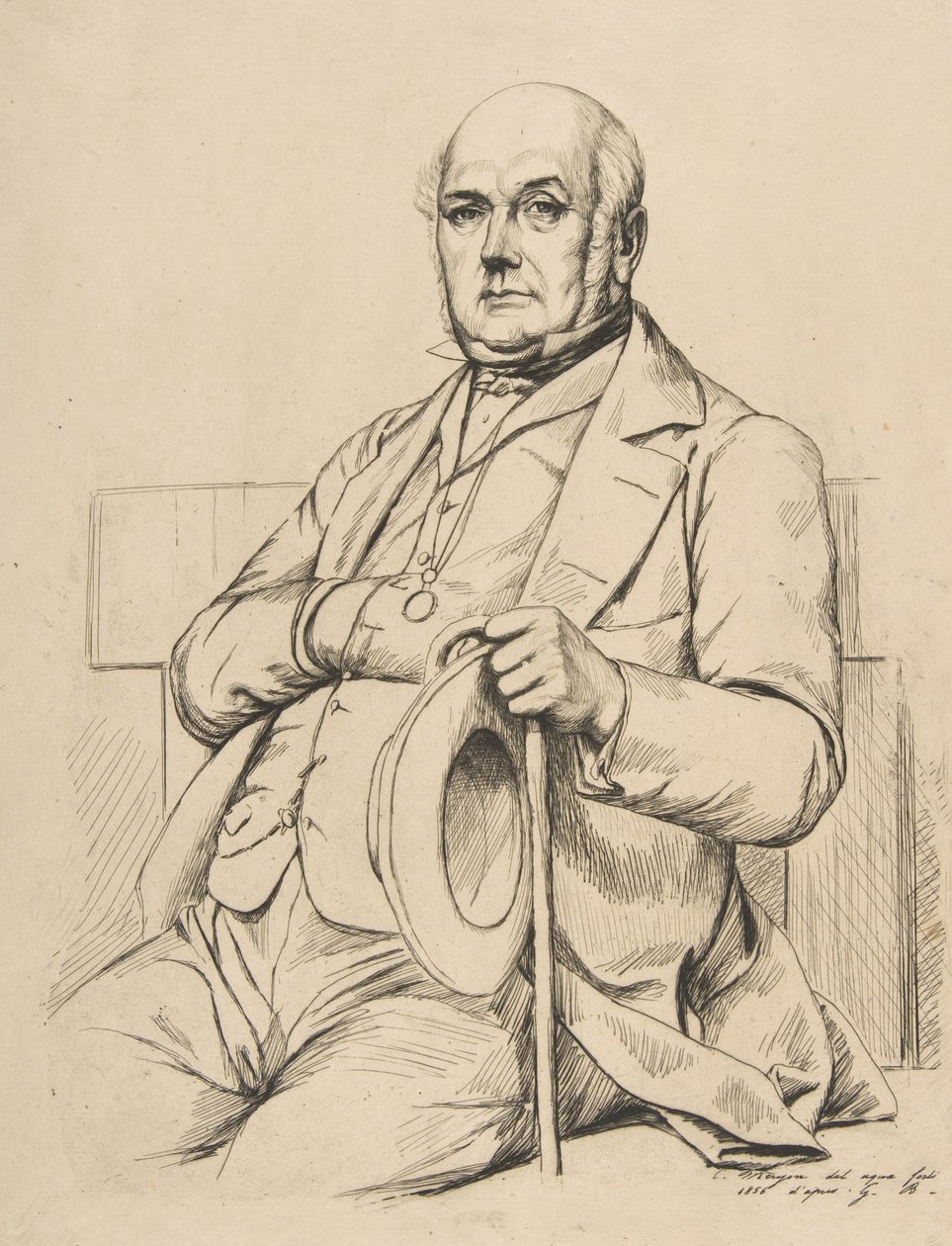 Casimir le Conte, después de Boulanger, 1856 de Charles Meryon