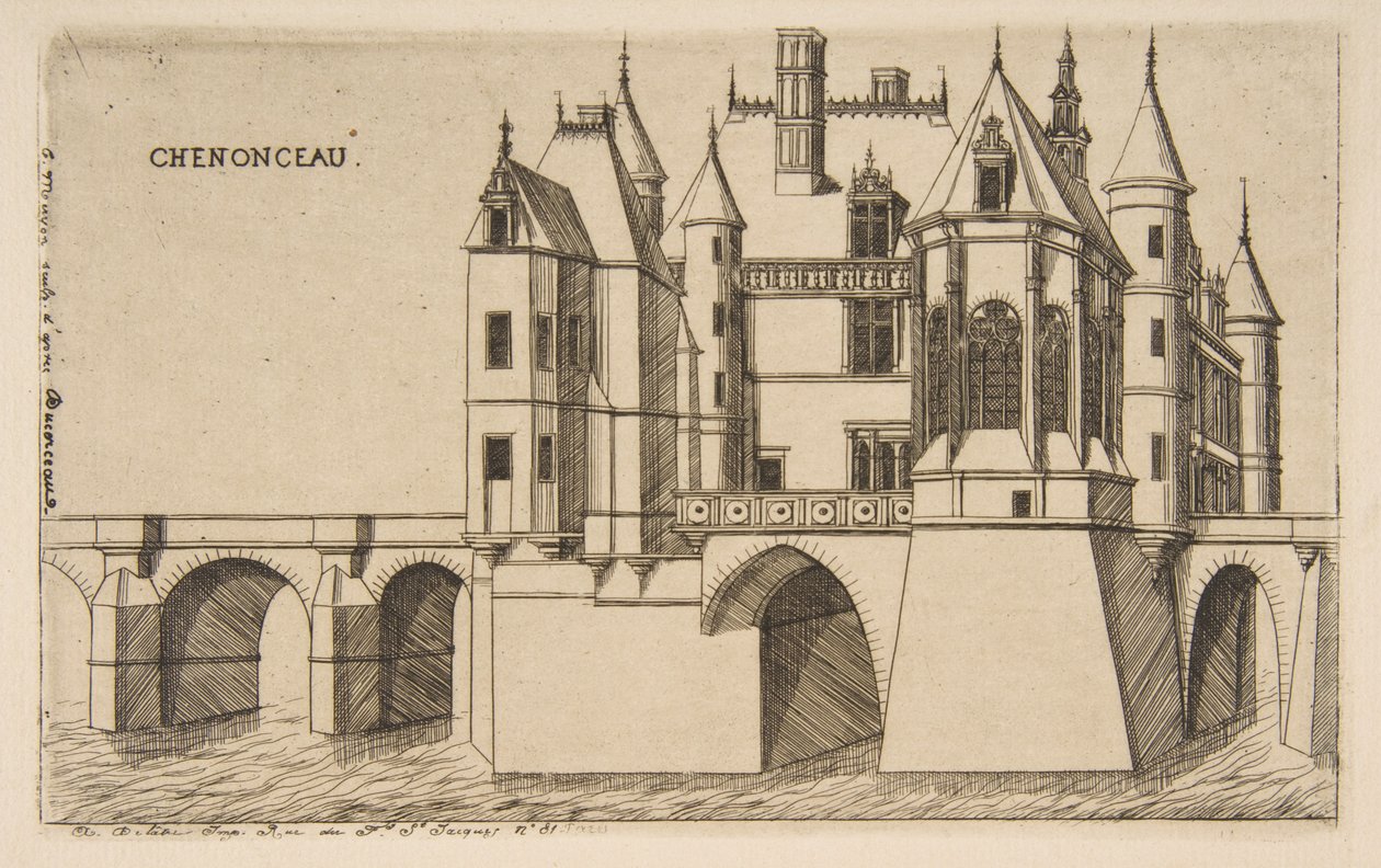 Castillo de Chenonceau, n.º 2 de Charles Meryon