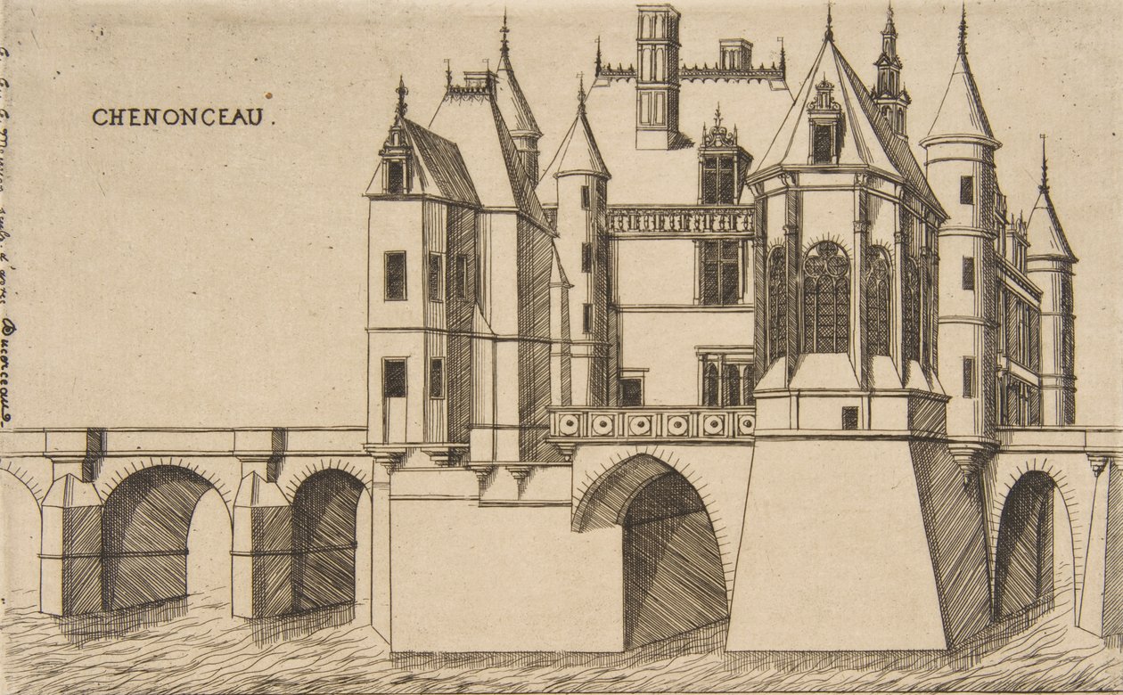 Château de Chenonceau, No 2, 1856 de Charles Meryon