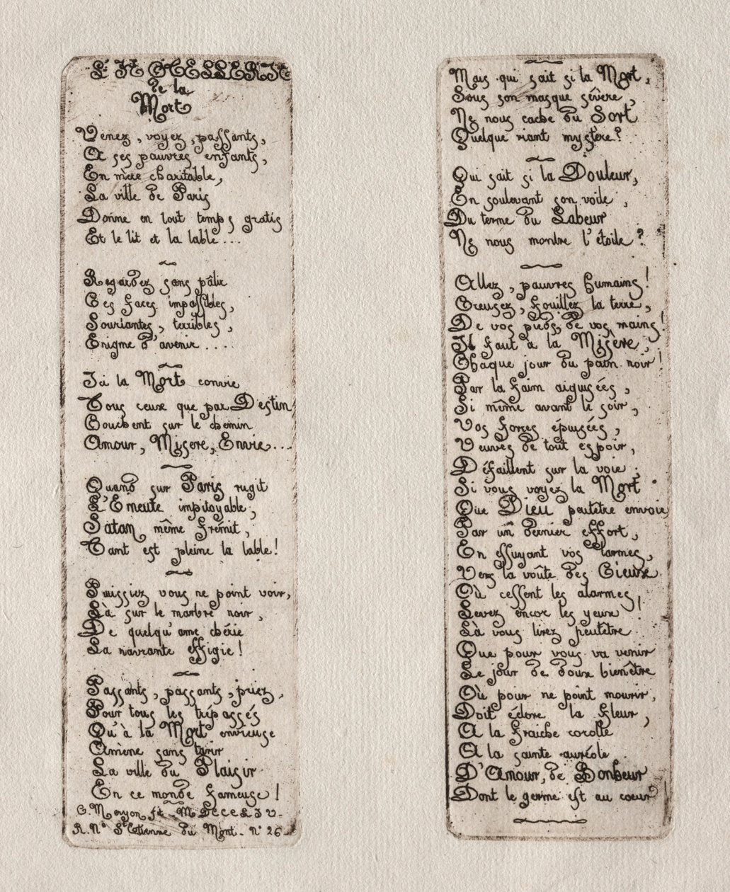 Grabados de París: Albergue de la Muerte, 1854 de Charles Meryon