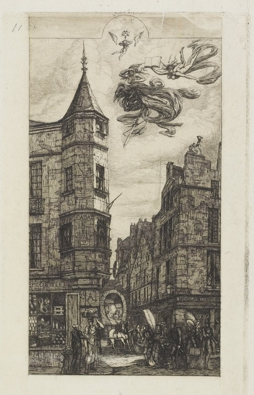 Casa con una torre, No. 22, 1861 de Charles Meryon
