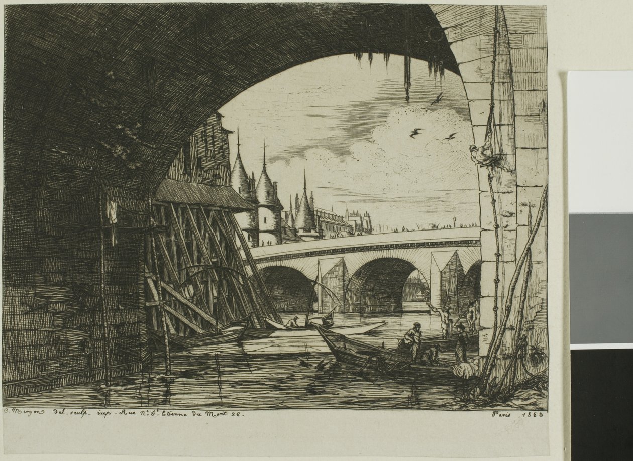 El Arco del Puente de Notre-Dame de Charles Meryon
