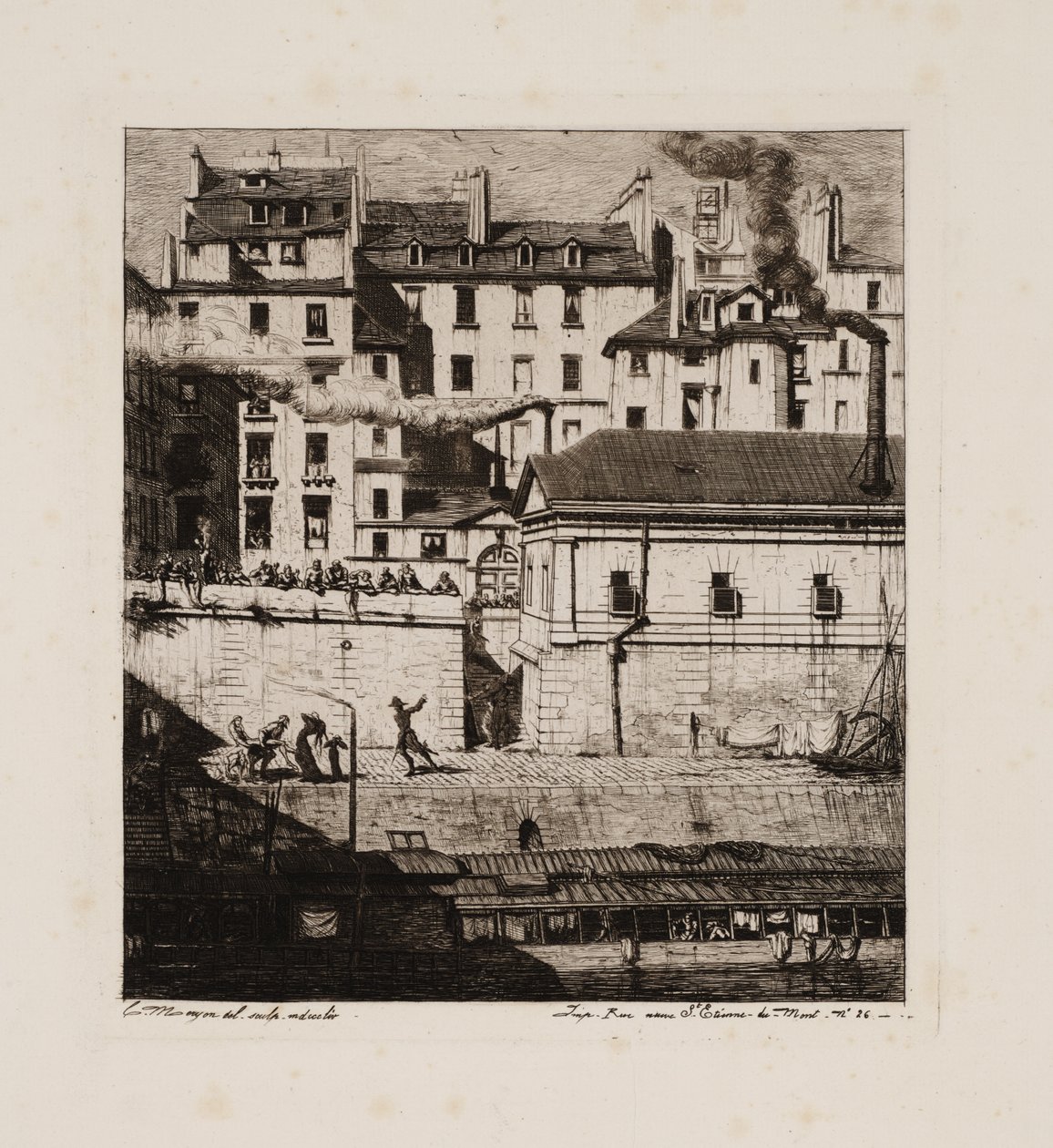 La morgue, París de Charles Meryon