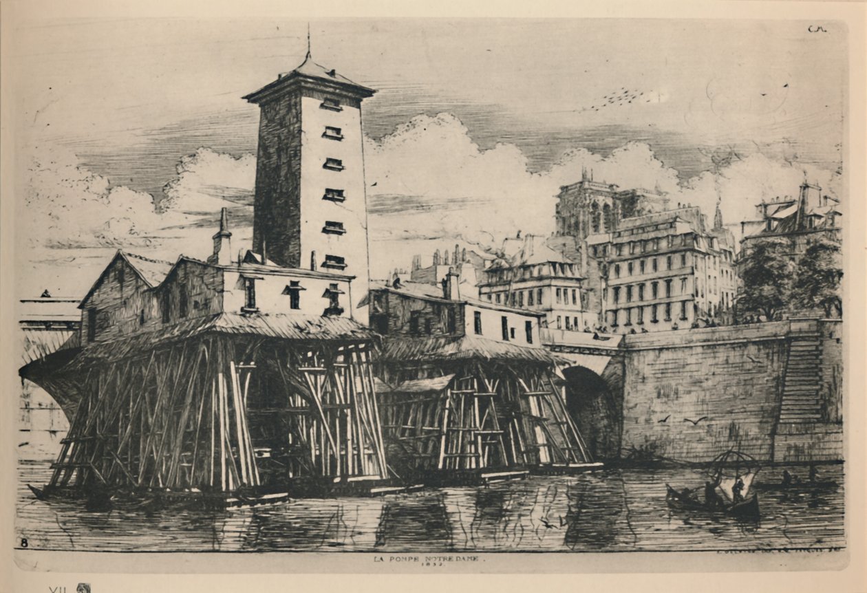 La Pompe Notre-Dame (noveno estado) de Charles Meryon