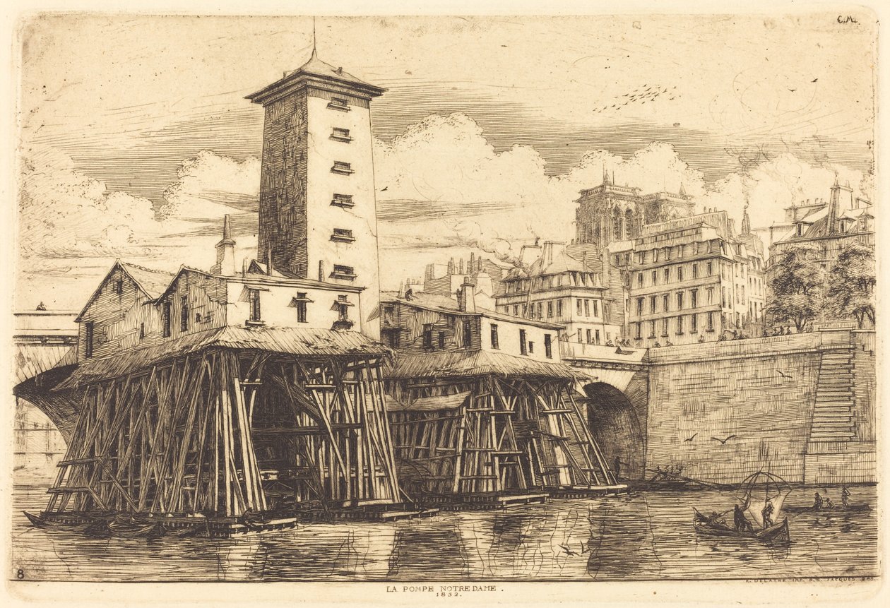 La Bomba de Notre-Dame, París de Charles Meryon