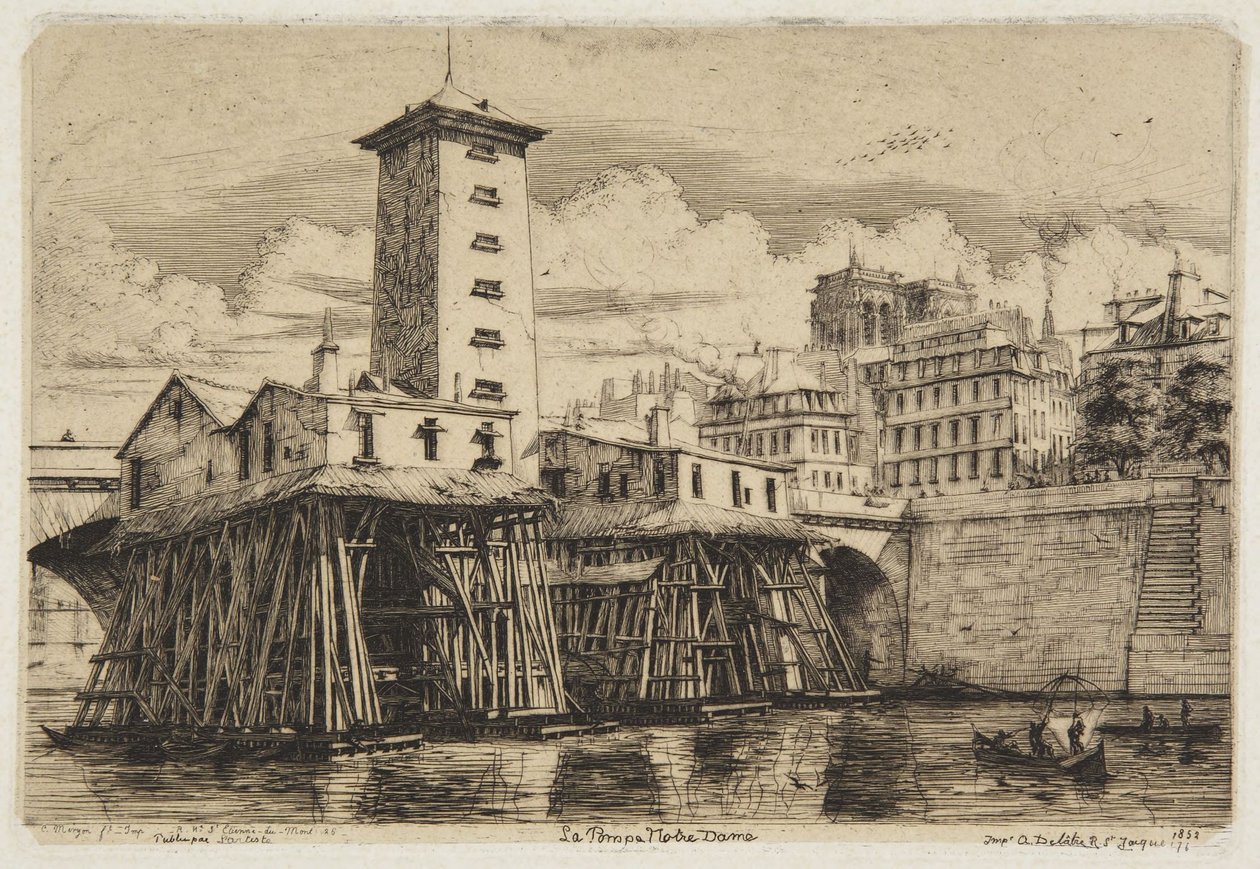 La bomba de Notre-Dame - 1852 de Charles Meryon