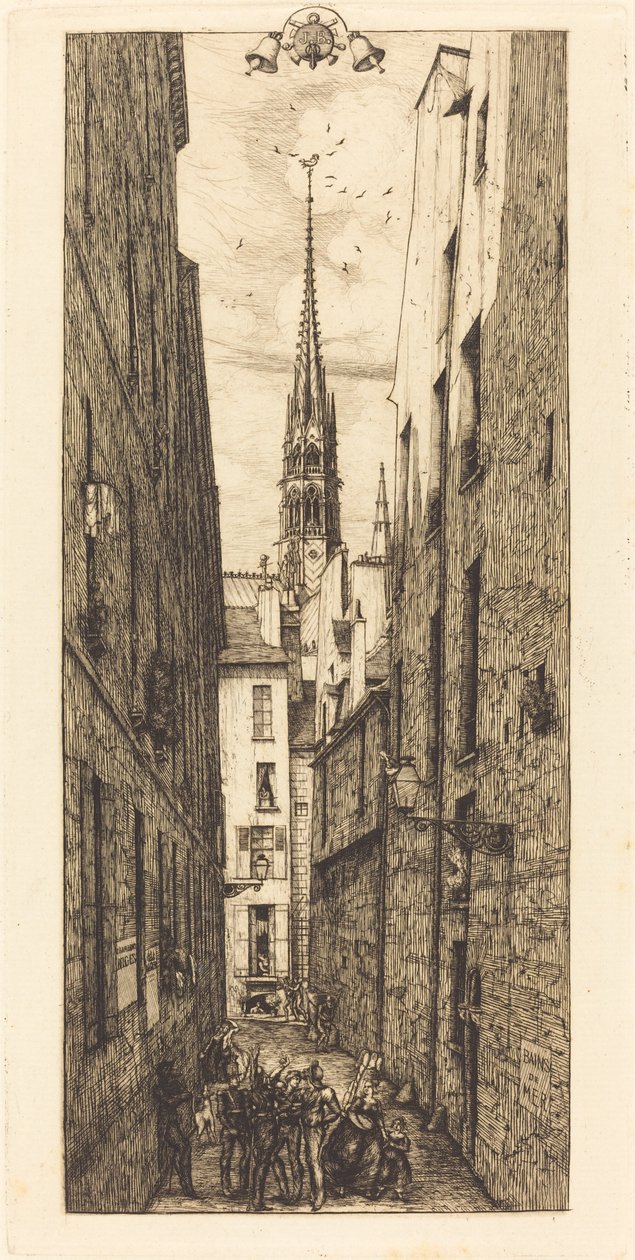 La Rue des Chantres, París de Charles Meryon