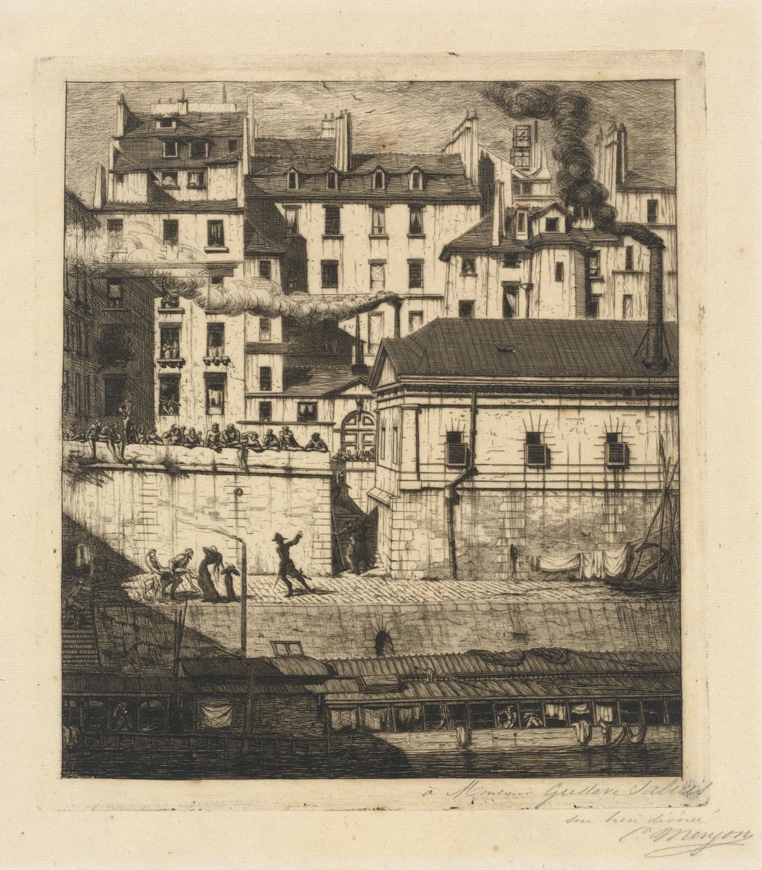 La Morgue, París (La morgue, Paris) de Charles Meryon