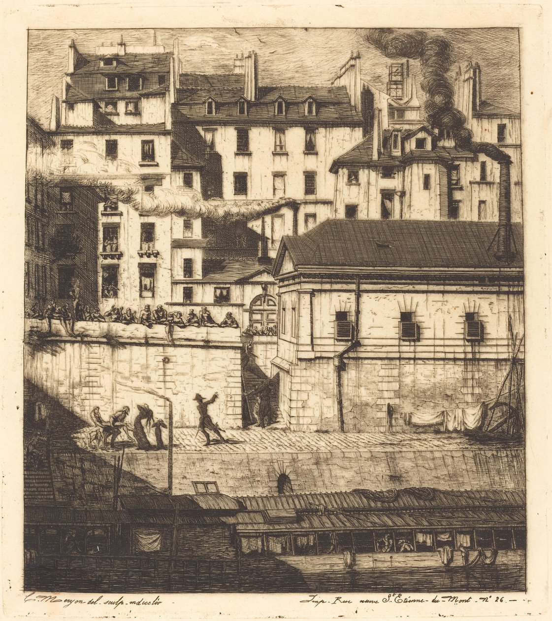 La morgue, París de Charles Meryon