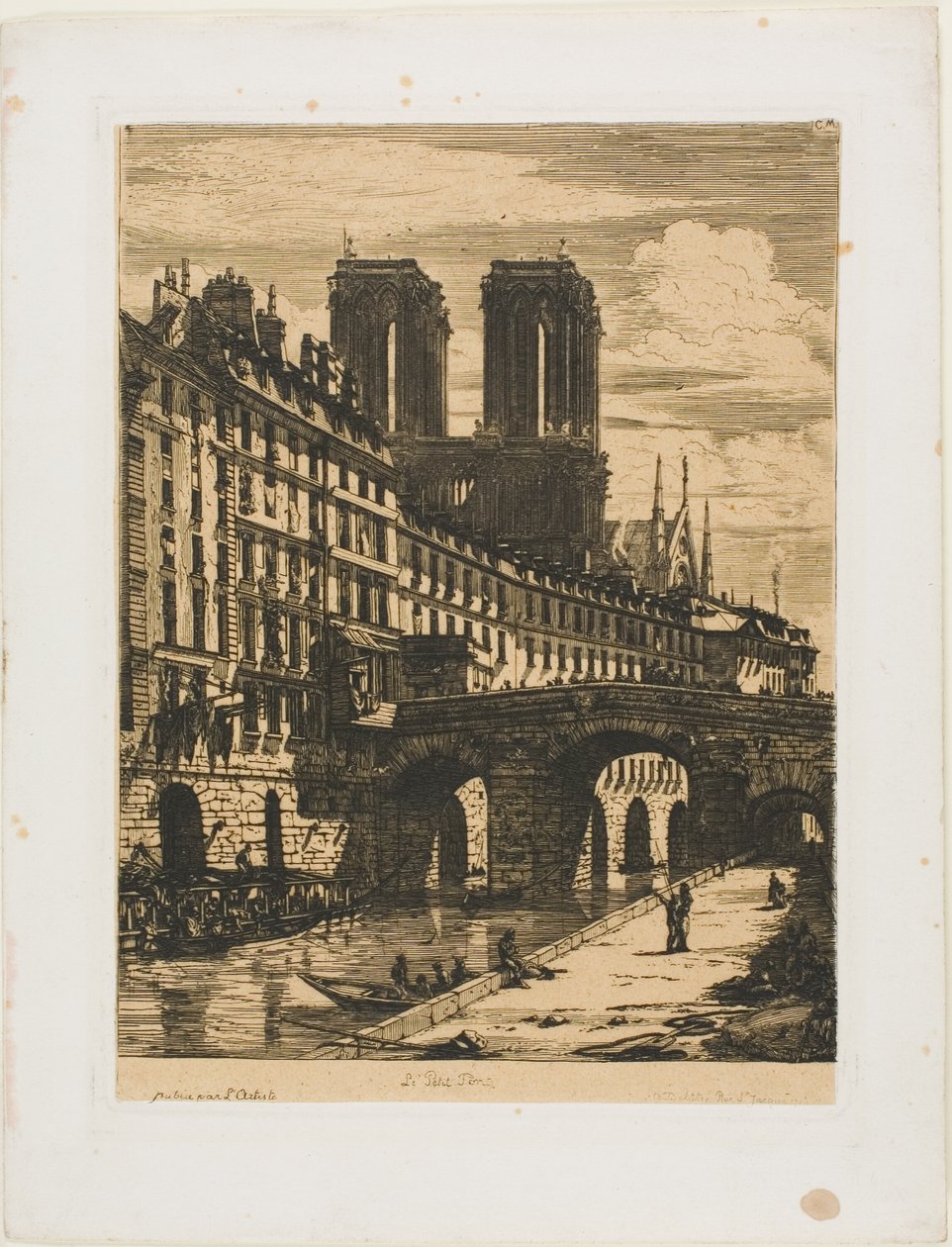 Le Petit Pont, París de Charles Meryon
