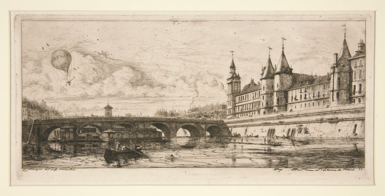Pont-au-Change, París de Charles Meryon
