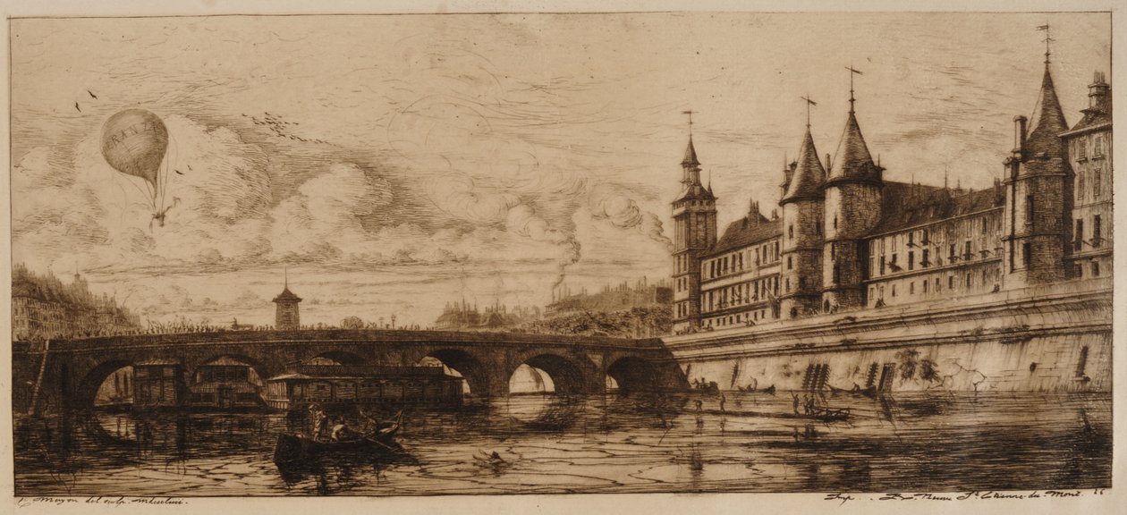 Pont au Change, París de Charles Meryon
