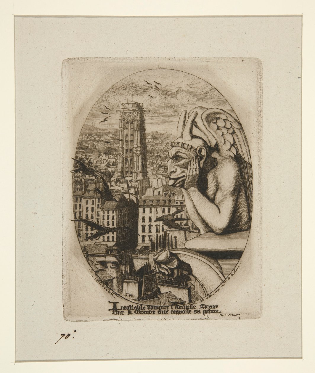 Le Stryge (El vampiro) de Charles Meryon