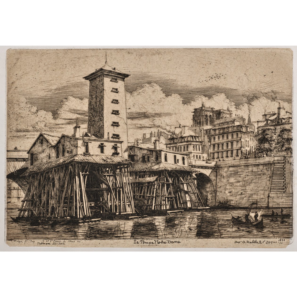 Bomba de Notre-Dame (La bomba de Notre-Dame) de Charles Meryon