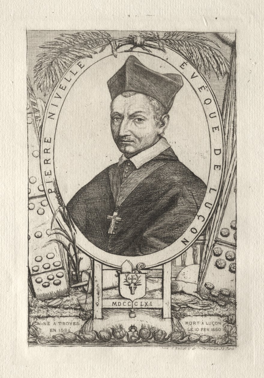 Pierre Nivelle, Obispo de Luçon de Charles Meryon