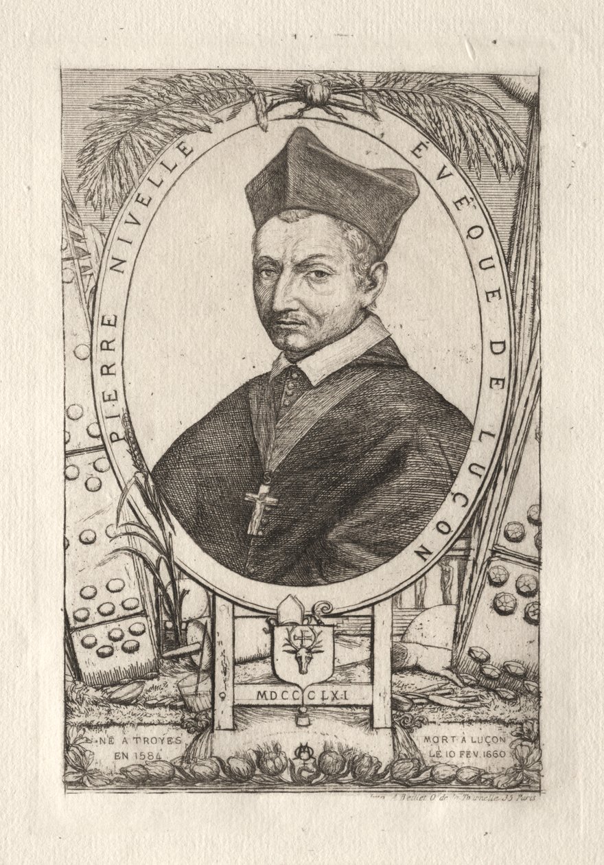 Pierre Nivelle, Obispo de Luçon de Charles Meryon