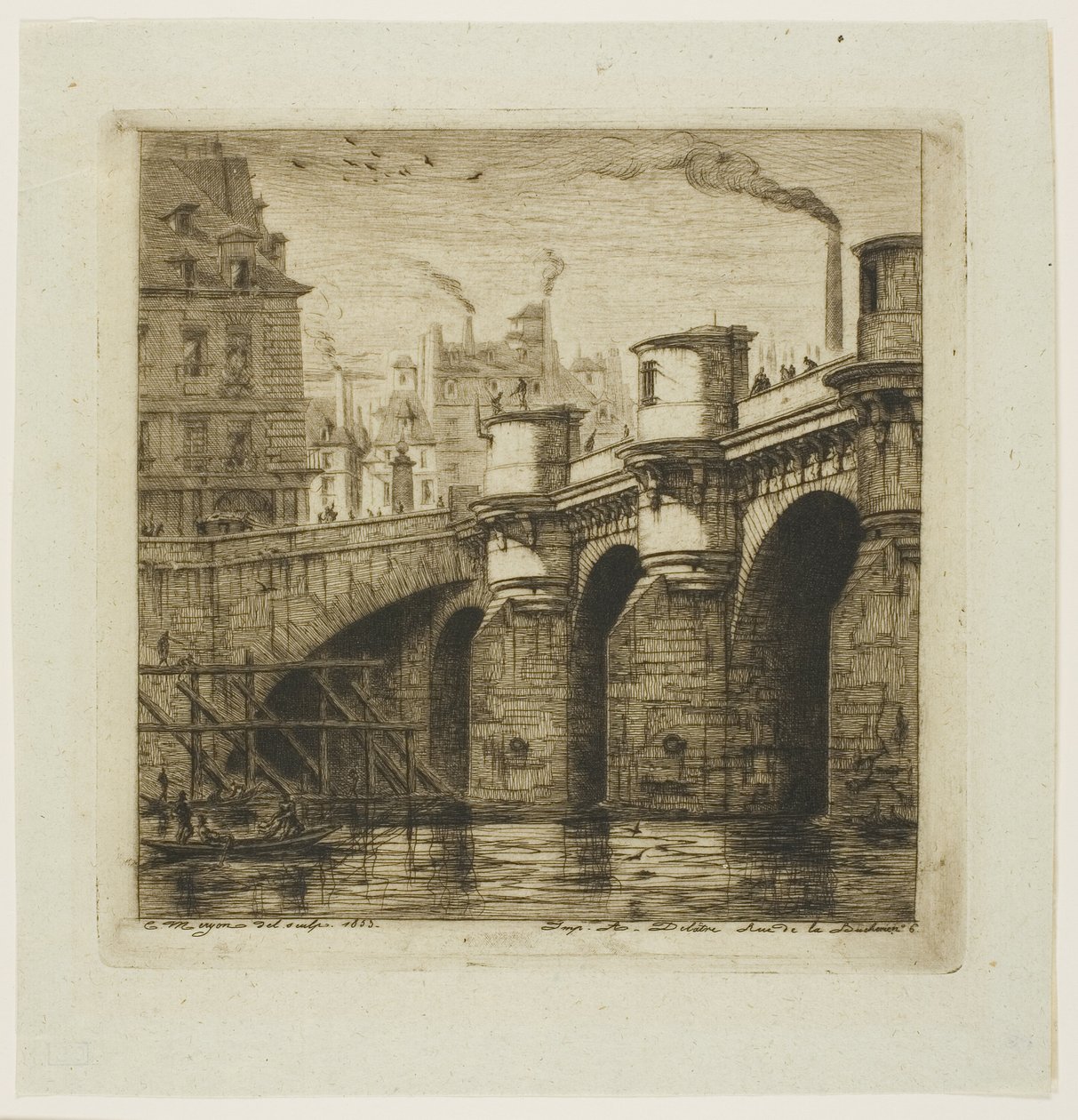 Pont-Neuf, París de Charles Meryon
