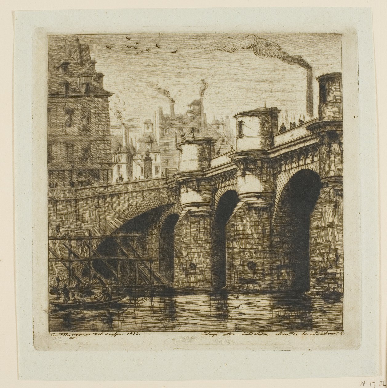 Pont-Neuf, París de Charles Meryon