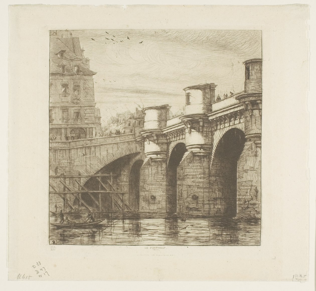 Pont-Neuf, París de Charles Meryon
