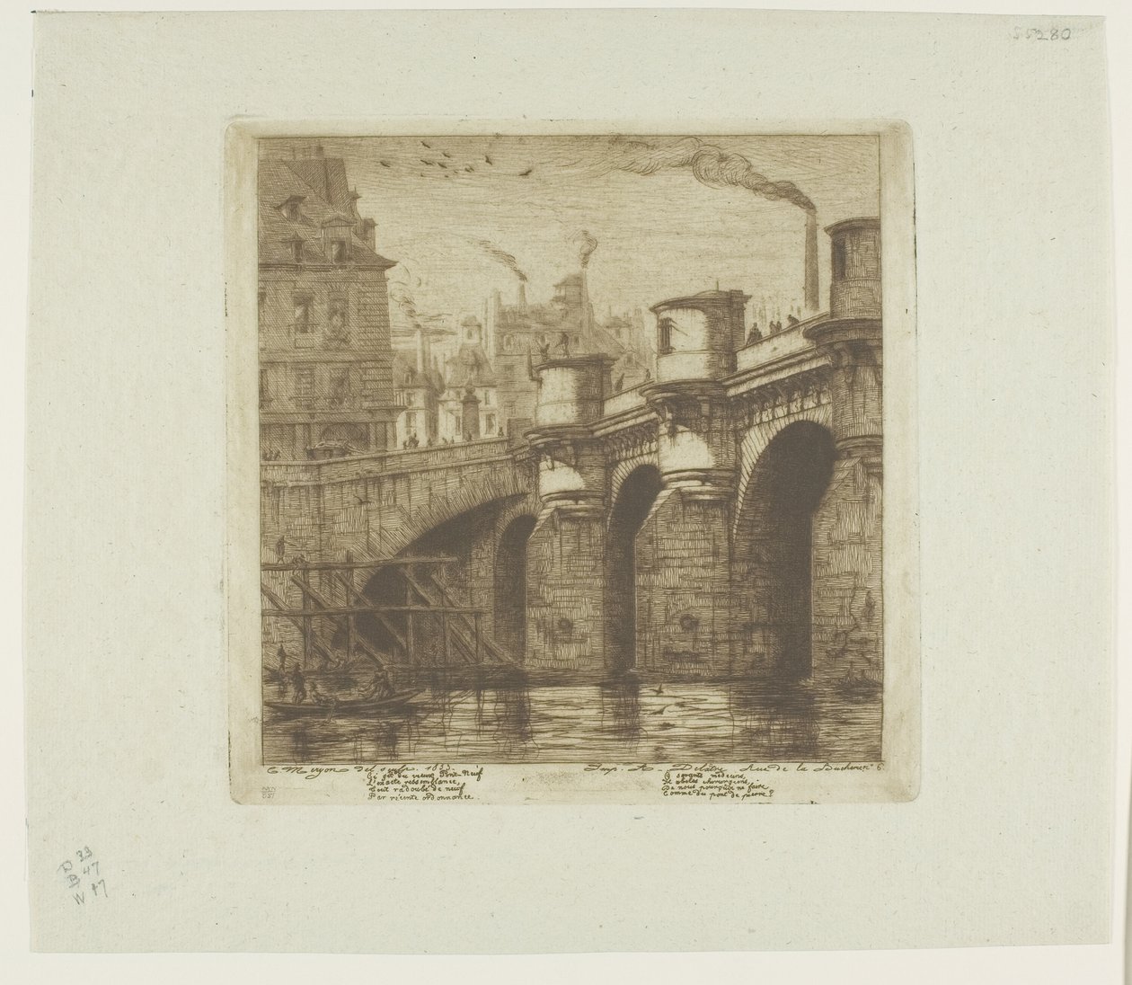 Pont-Neuf, París de Charles Meryon