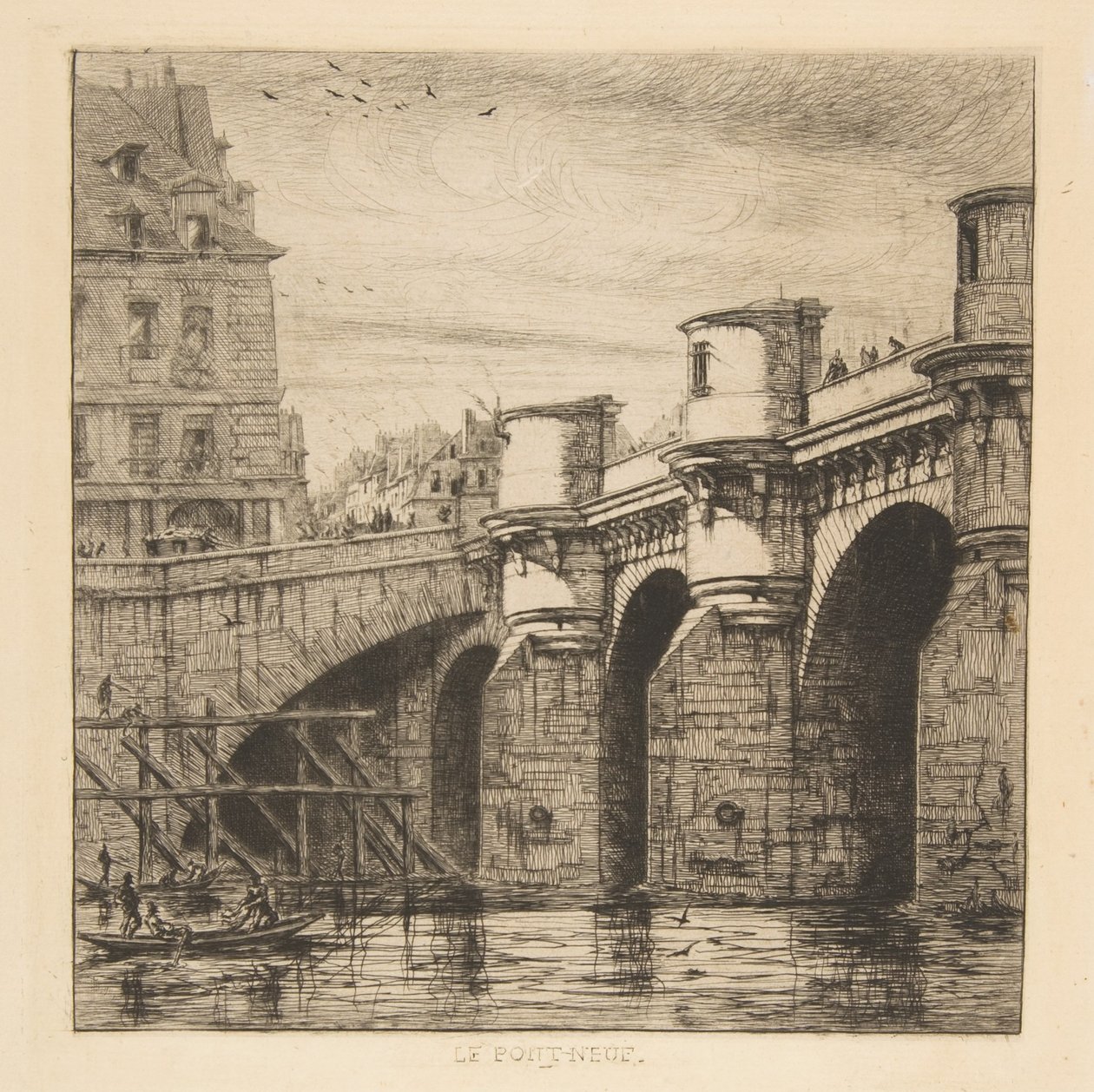 Pont-Neuf, París de Charles Meryon