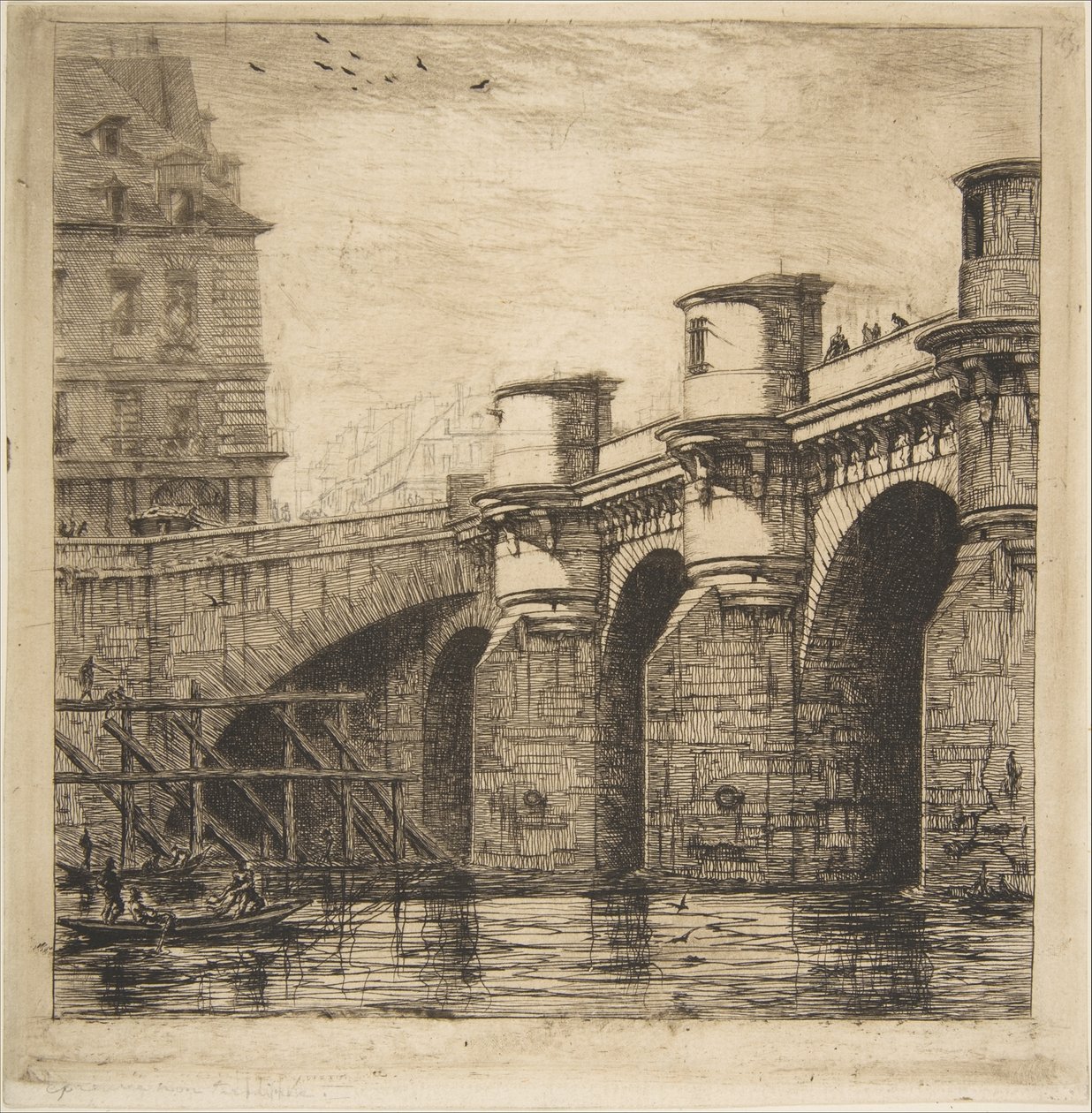 Pont Neuf, París de Charles Meryon