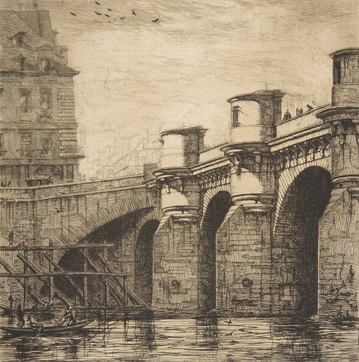 Pont-Neuf, París de Charles Meryon