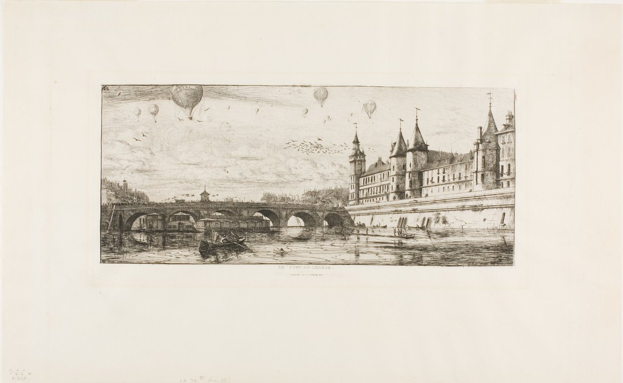 Pont-au-Change, París de Charles Meryon