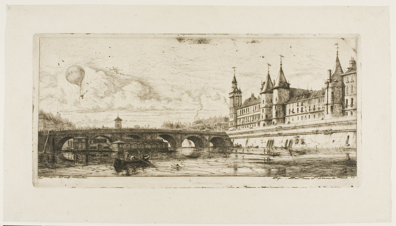 Pont-au-Change, París de Charles Meryon