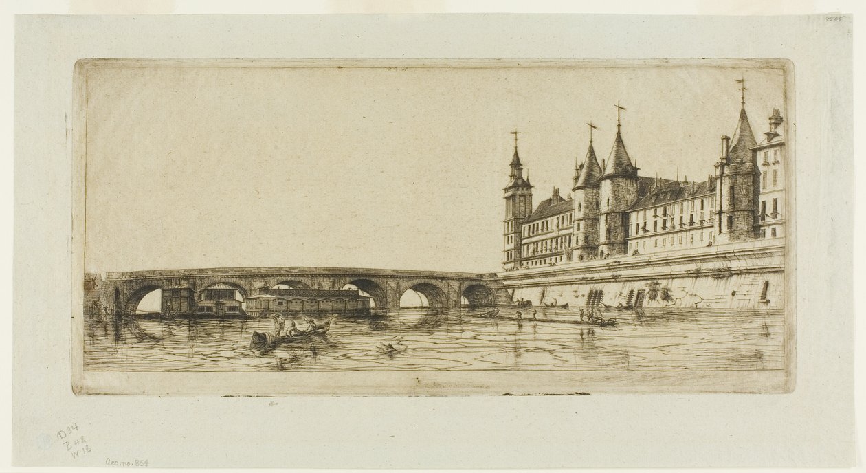 Pont-au-Change, París de Charles Meryon