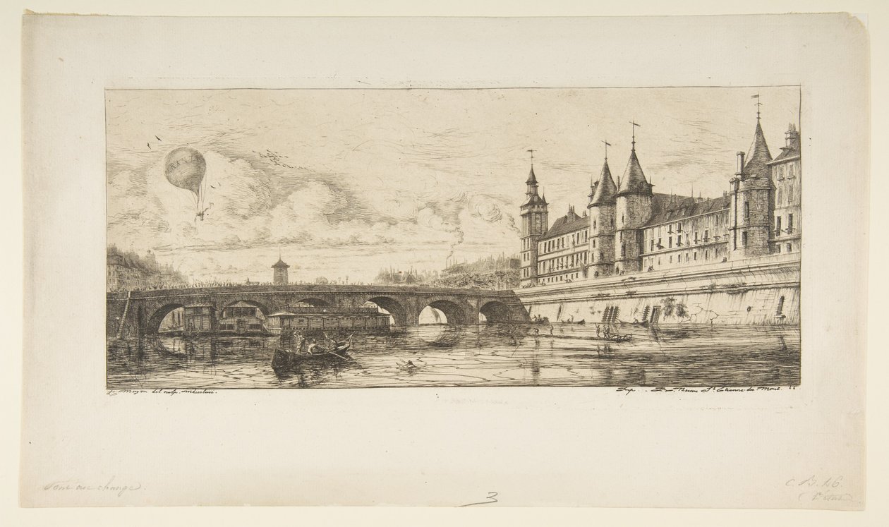 Pont-au-Change, París de Charles Meryon