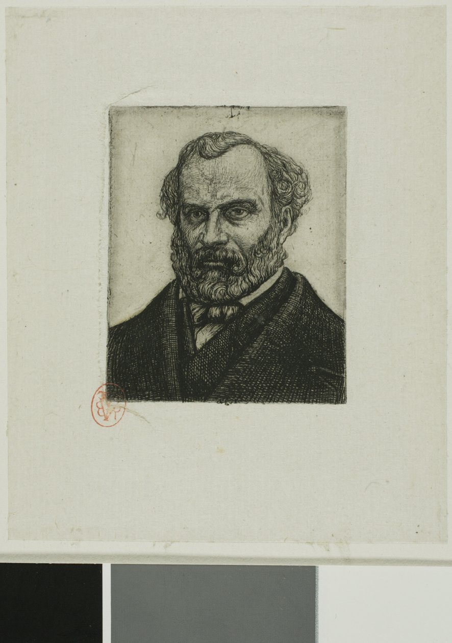 Retrato de Armand Guéraud de Nantes, impresor y hombre de letras de Charles Meryon