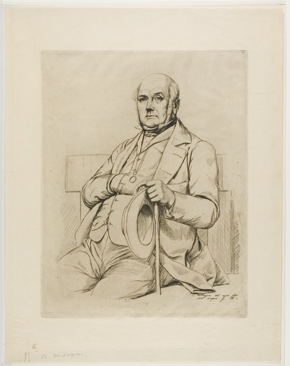 Retrato de Casimir le Conte de Charles Meryon
