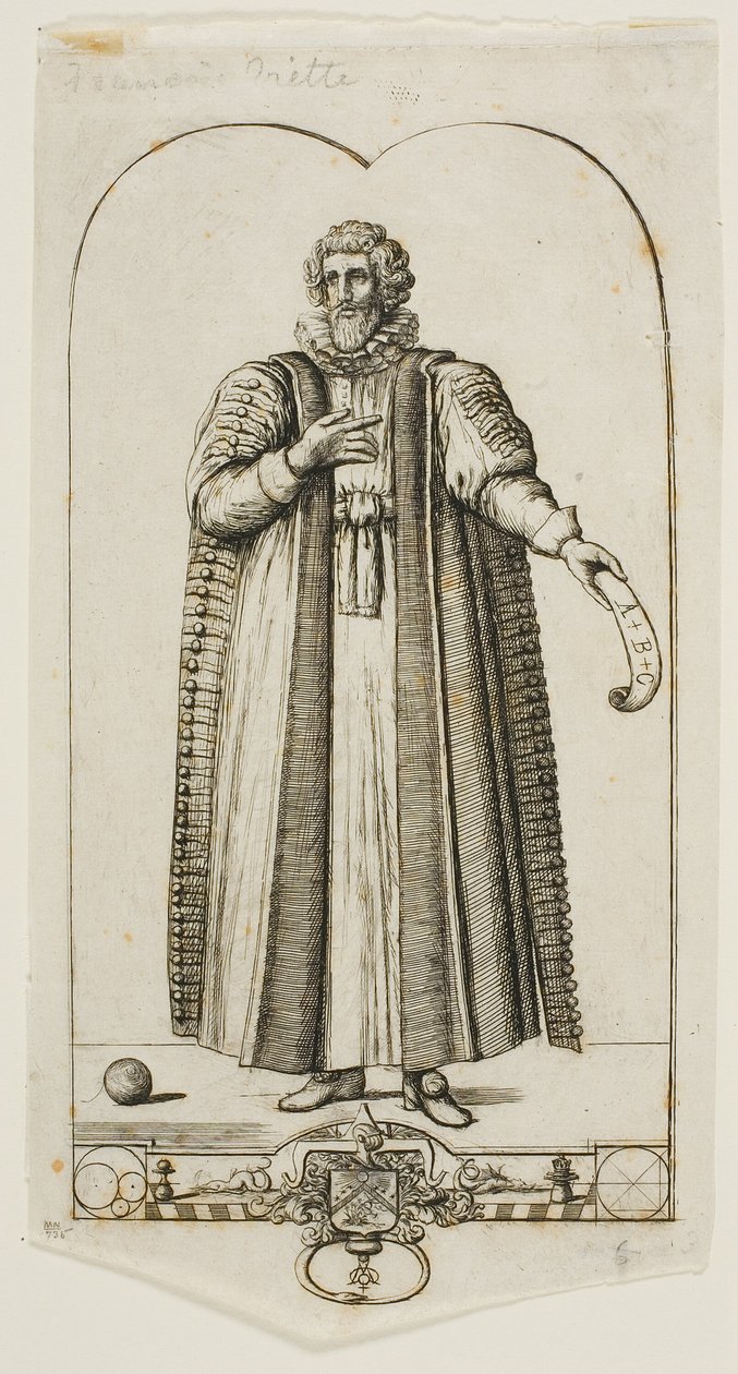 Retrato de François Viète de Charles Meryon