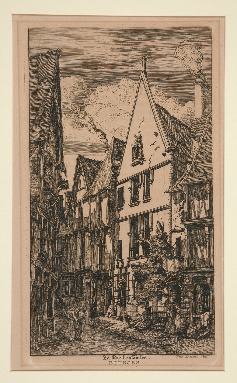 Calle de las telas, ? burgos de Charles Meryon