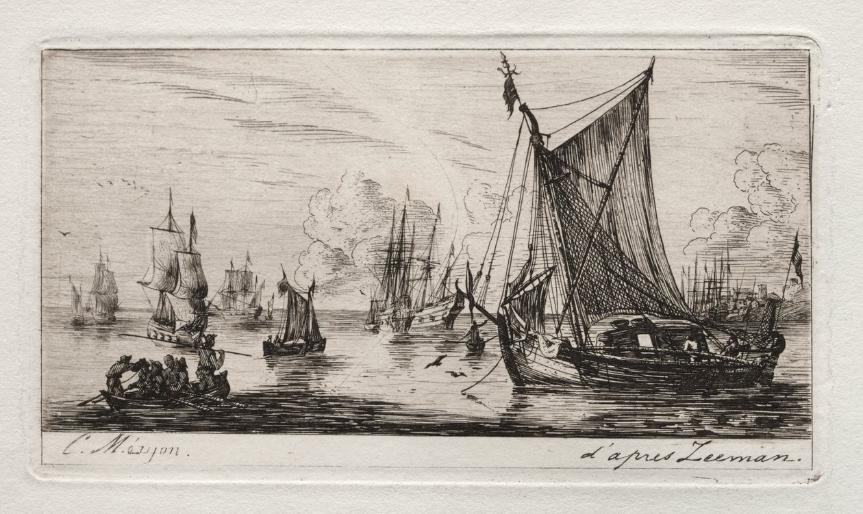 Pescadores del Mar del Sur de Charles Meryon