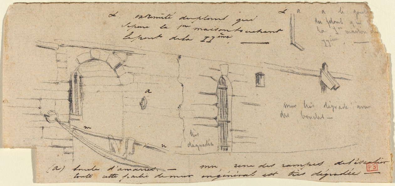 Estudio para "Le Petit Pont" de Charles Meryon