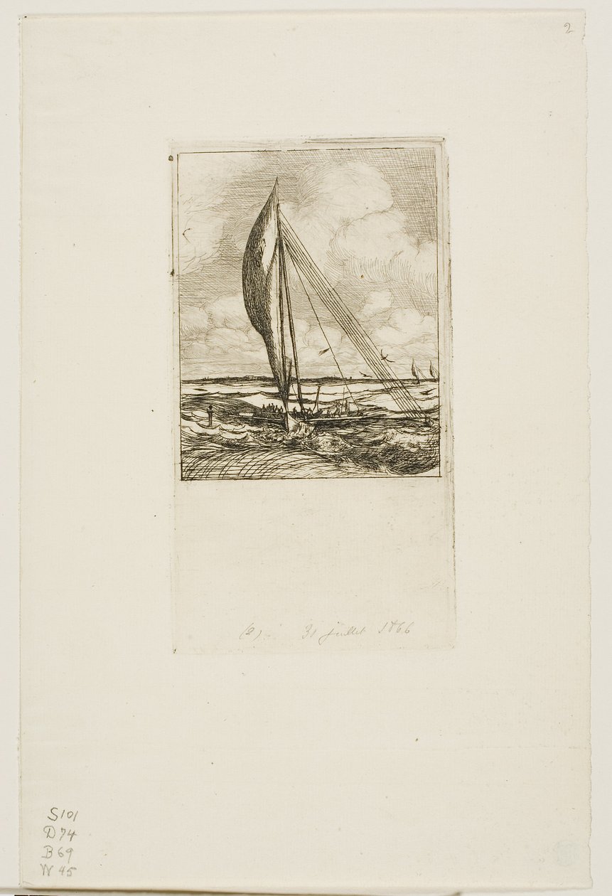 Proa de navegación rápida, Archipiélago Mulgrave, Oceanía de Charles Meryon