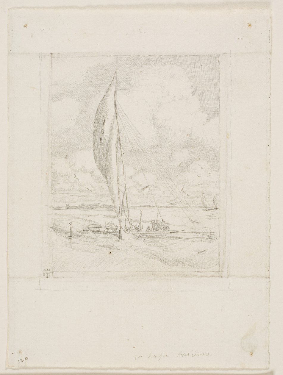 Proa de navegación rápida, archipiélago de Mulgrave, Oceanía de Charles Meryon