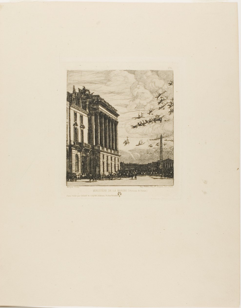 El Almirantazgo, París de Charles Meryon